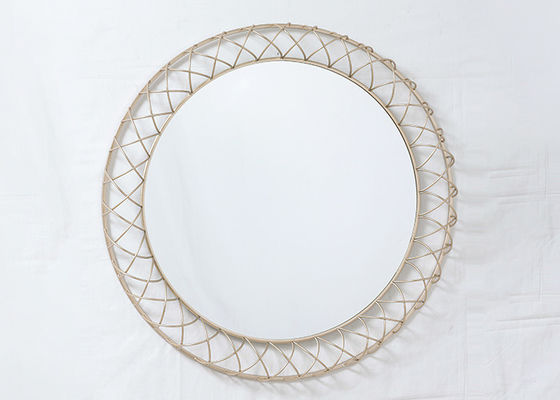 Classical Color Round Metal Framed Wall Mirror For Home Decoration