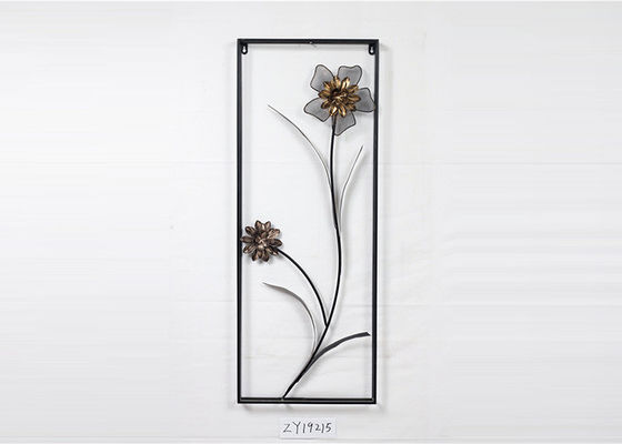 Customized Living Room Floral Bronze Wall Art Decor