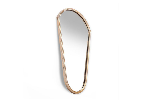 Hotel Furniture Handmade Gold 31.5 Inch Fan Wall Mirror