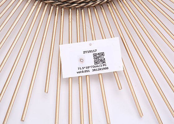 Living Room Wall Decorative Metal Framed Mirror Gold Sunburst Wall Mirror